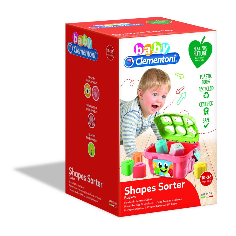Baby Clementoni Bucket Shape Sorter