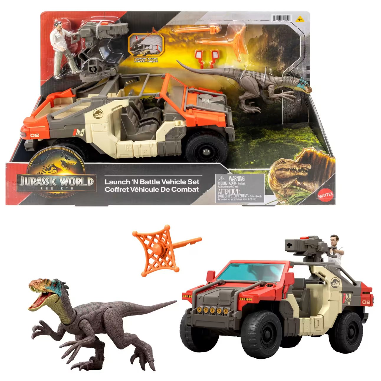 Jurassic World Rebirth Launch n Battle Vehicle