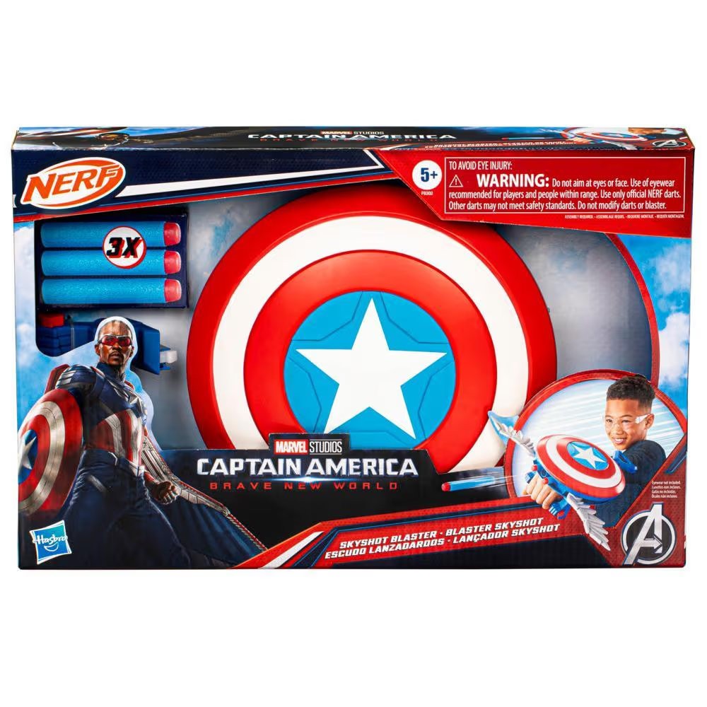 Marvel Studios Captain America Brave New World NERF Skyshot Blaster