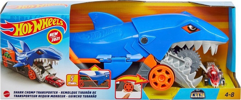 Mattel Hot Wheels City: Shark Chomp Transporter Playset