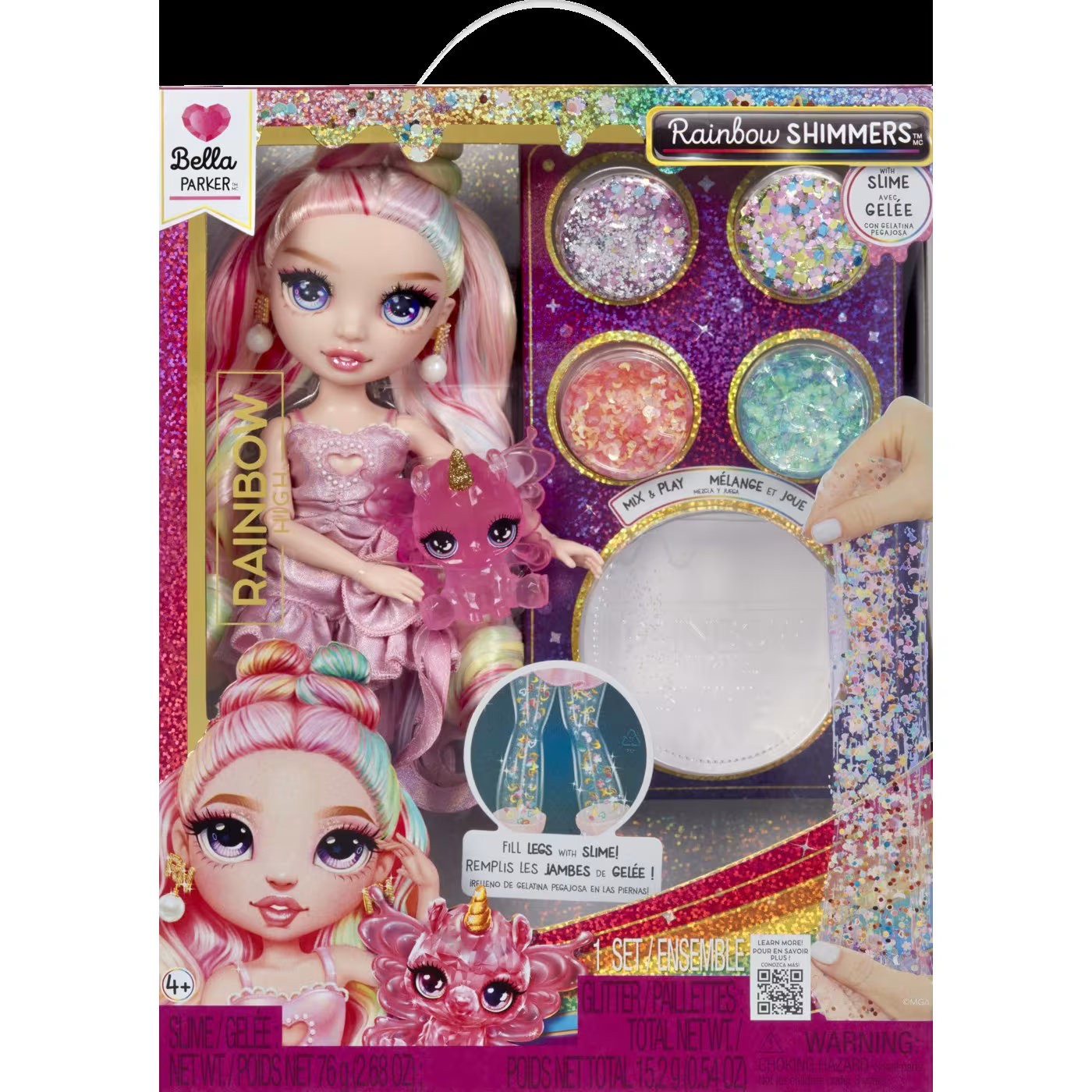 Rainbow High Rainbow Shimmers Fashion Doll With Slime  BELLA