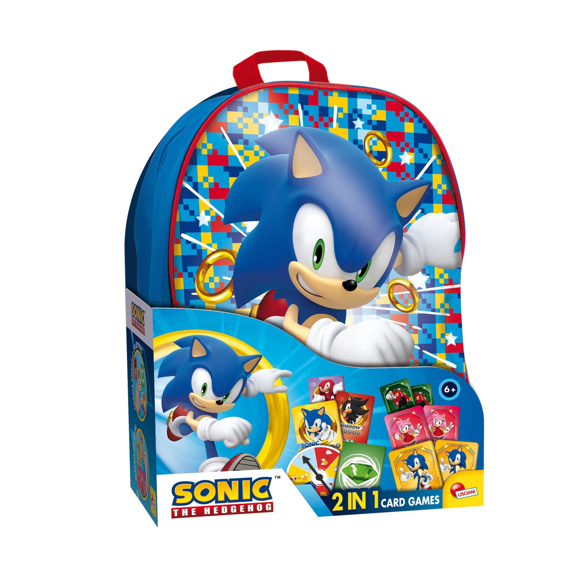 Sonic Backpack 2 in 1 Cards Game